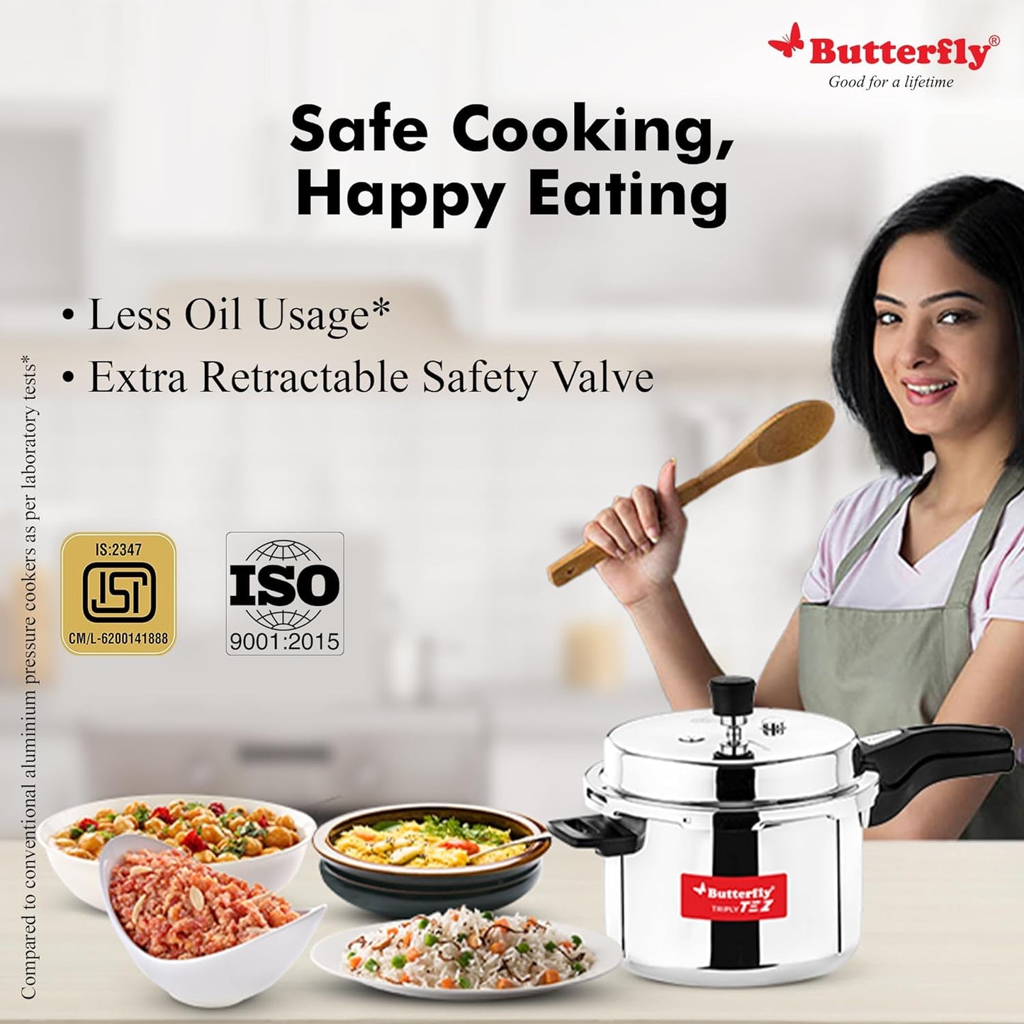 Butterfly 5L Tez Triply Pressure Cooker